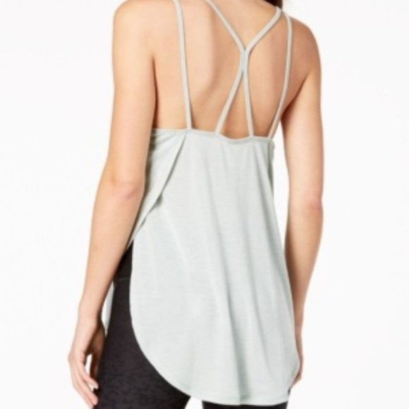 Calvin Klein Performance Racer-Back Tank Top Green - Picture 2 of 2